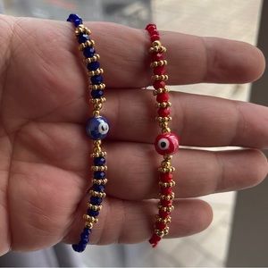 Mexican evil eye bracelets adjustable one sizes fits all